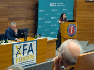 intervención de Paula Río en la reunión de FA Europe en Polonia